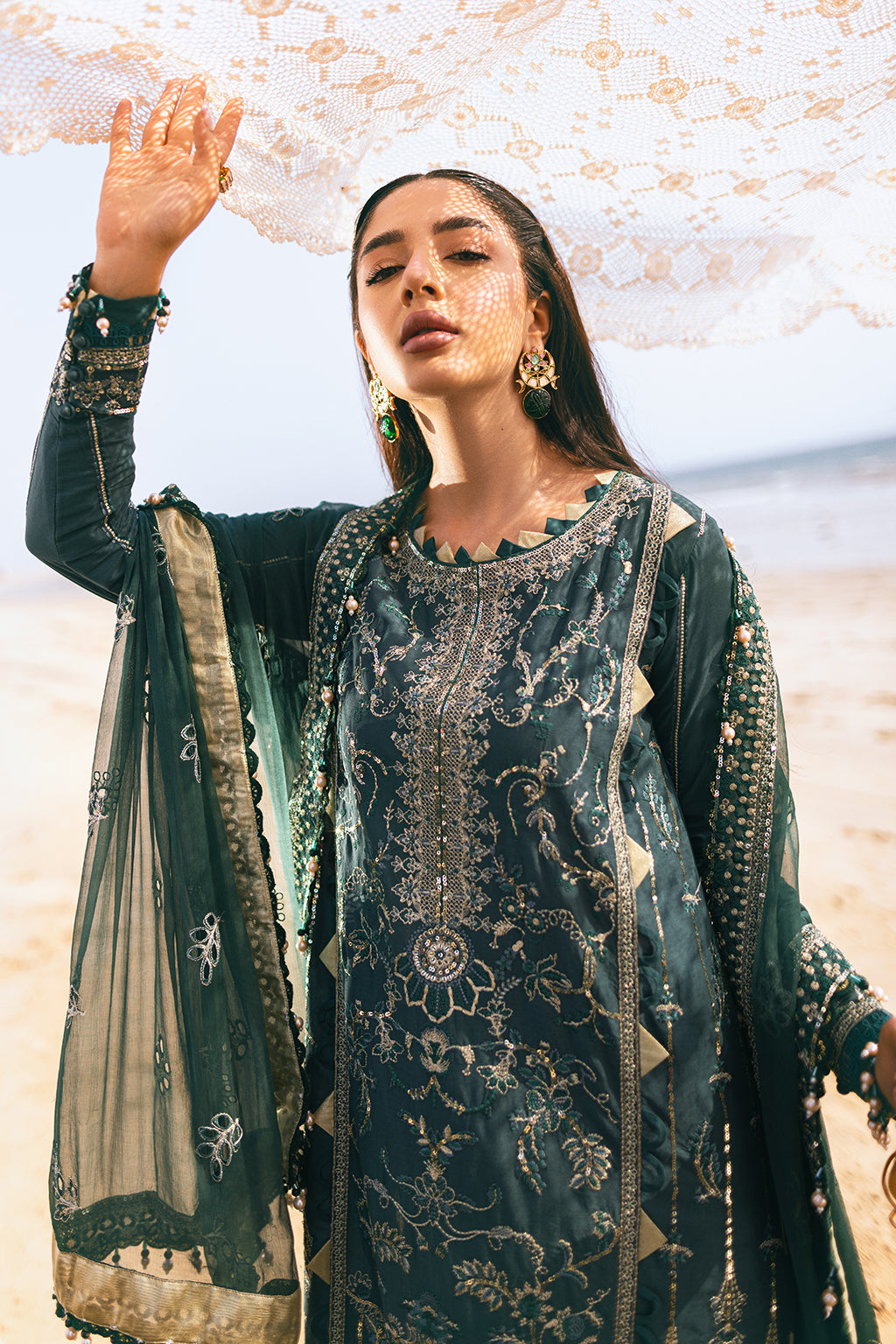 ZARPOSH SAGAR KINARAY LUXURY LAWN-MALA