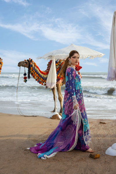 Embroidered Viscose 3-Piece Suit