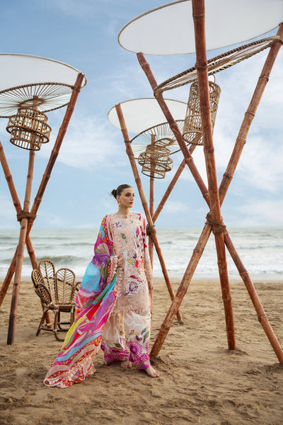 Embroidered Viscose 3-Piece Suit