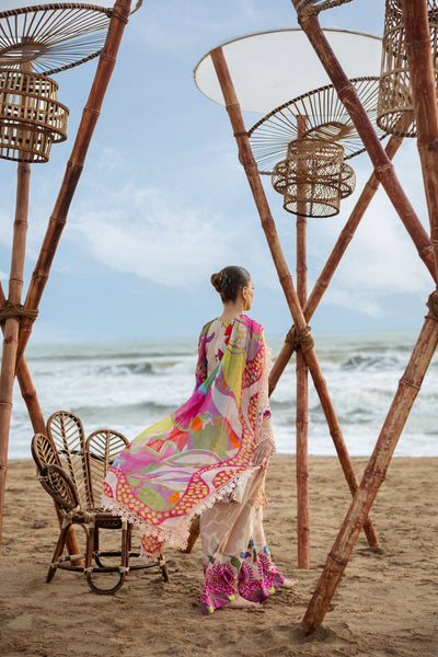 Embroidered Viscose 3-Piece Suit