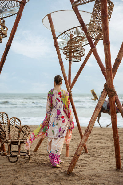 Embroidered Viscose 3-Piece Suit