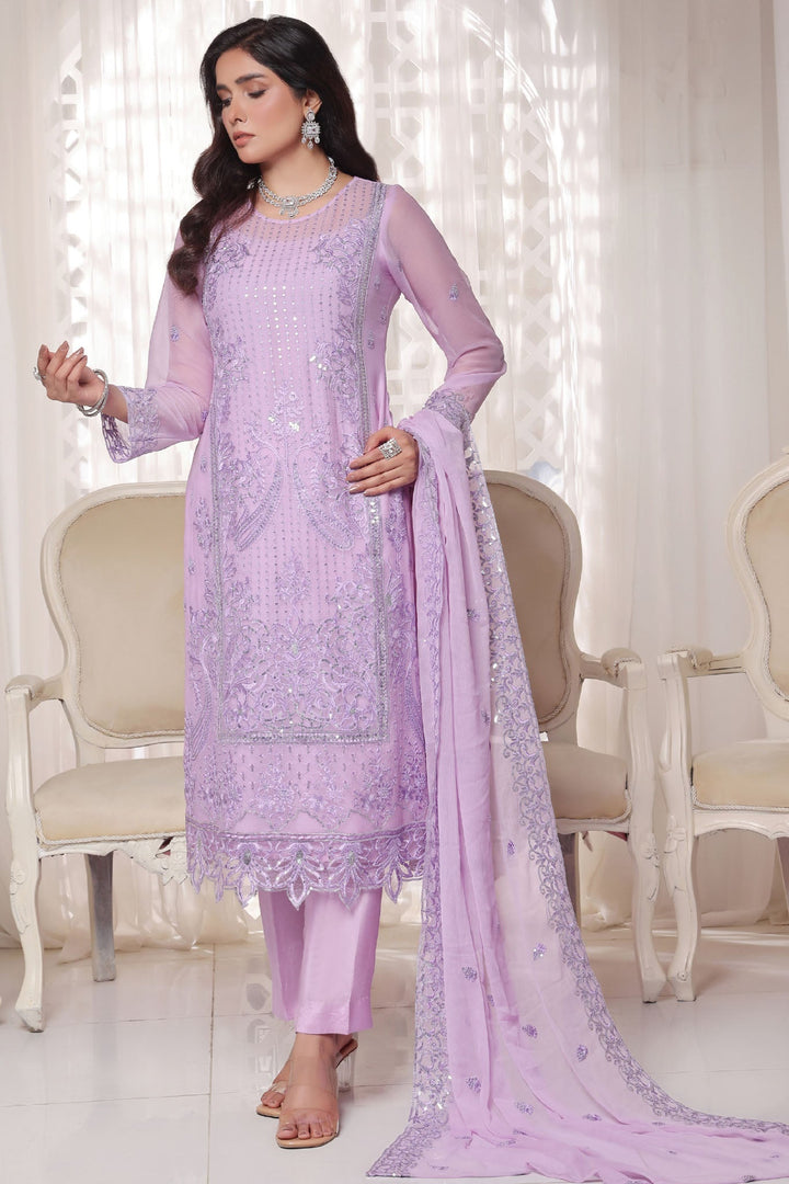 Myra Luxury Embroidered Chiffon 3 Piece