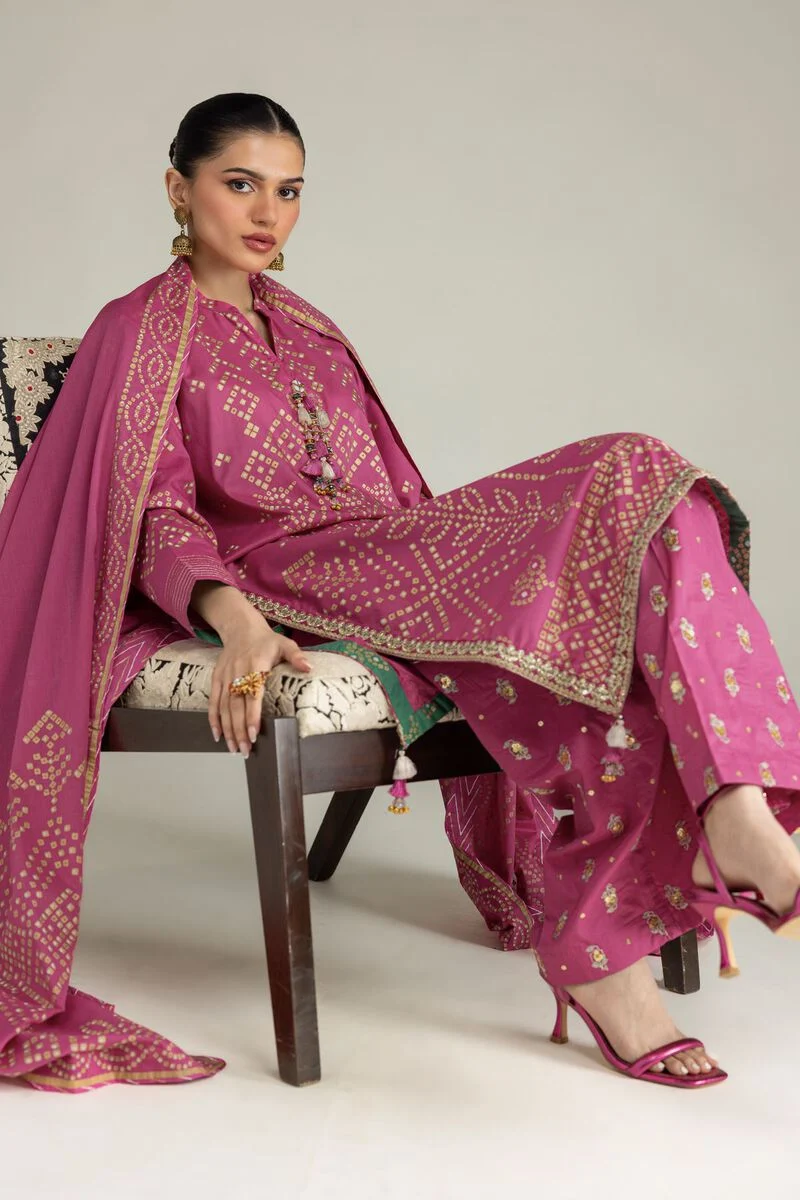 Embroidered | Cambric Cambric 3-Piece Co-ord