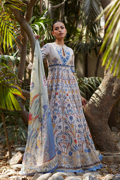 Unstitched Chikankari Lawn