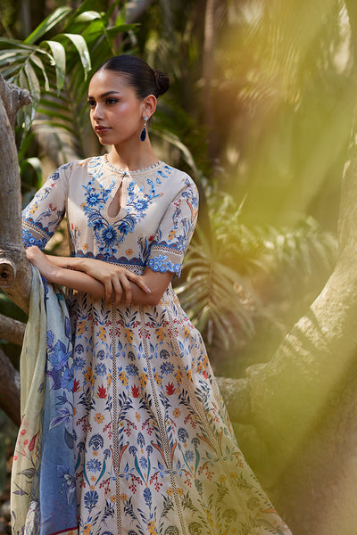 Unstitched Chikankari Lawn