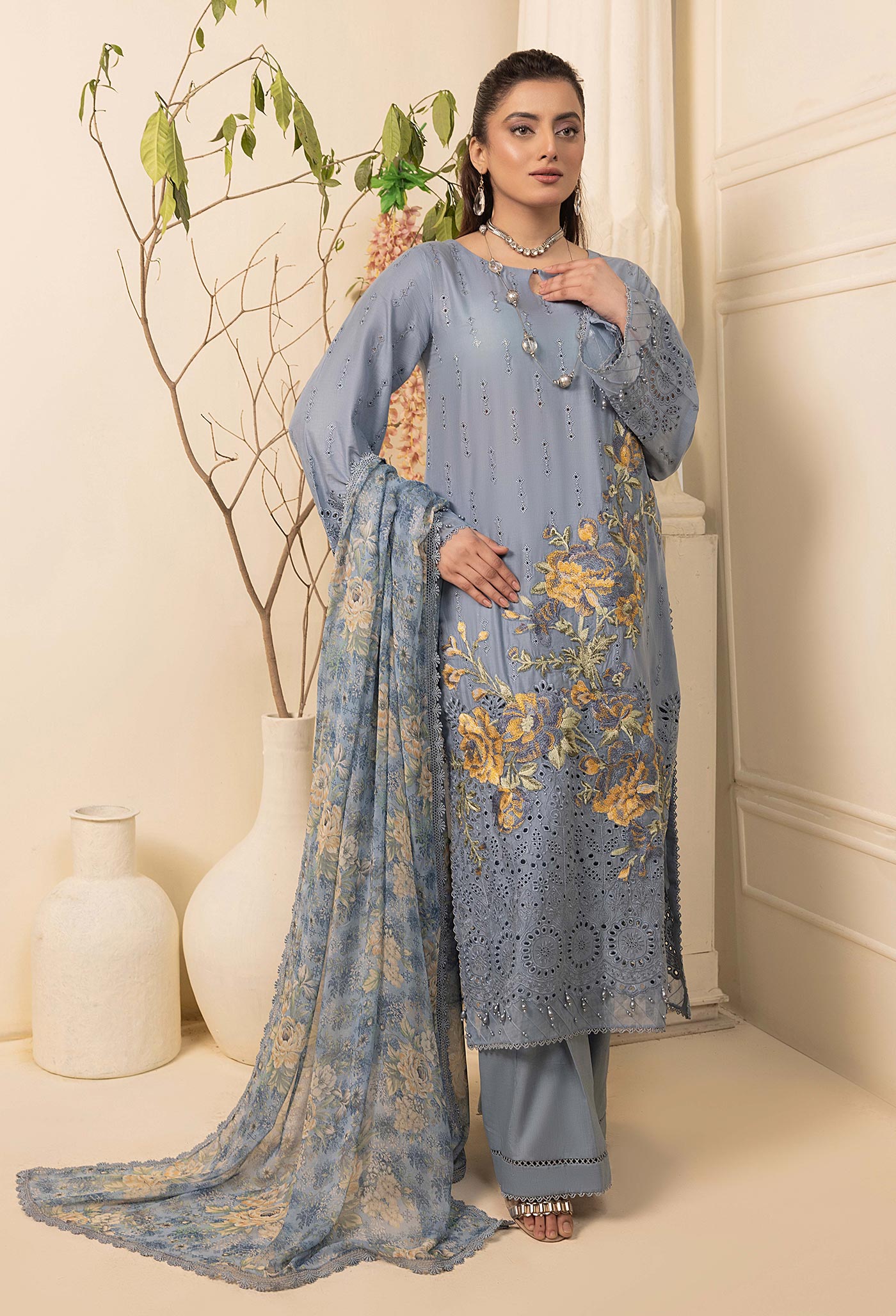 Haelyn Schiffli Embroidered Lawn