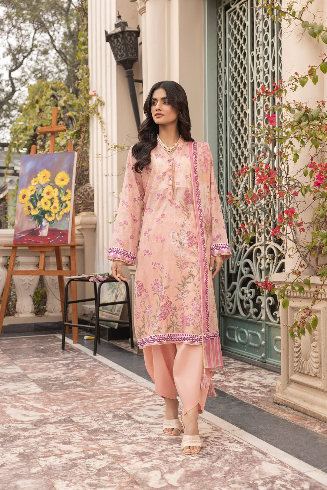 Printed Unstitched 03 Piece