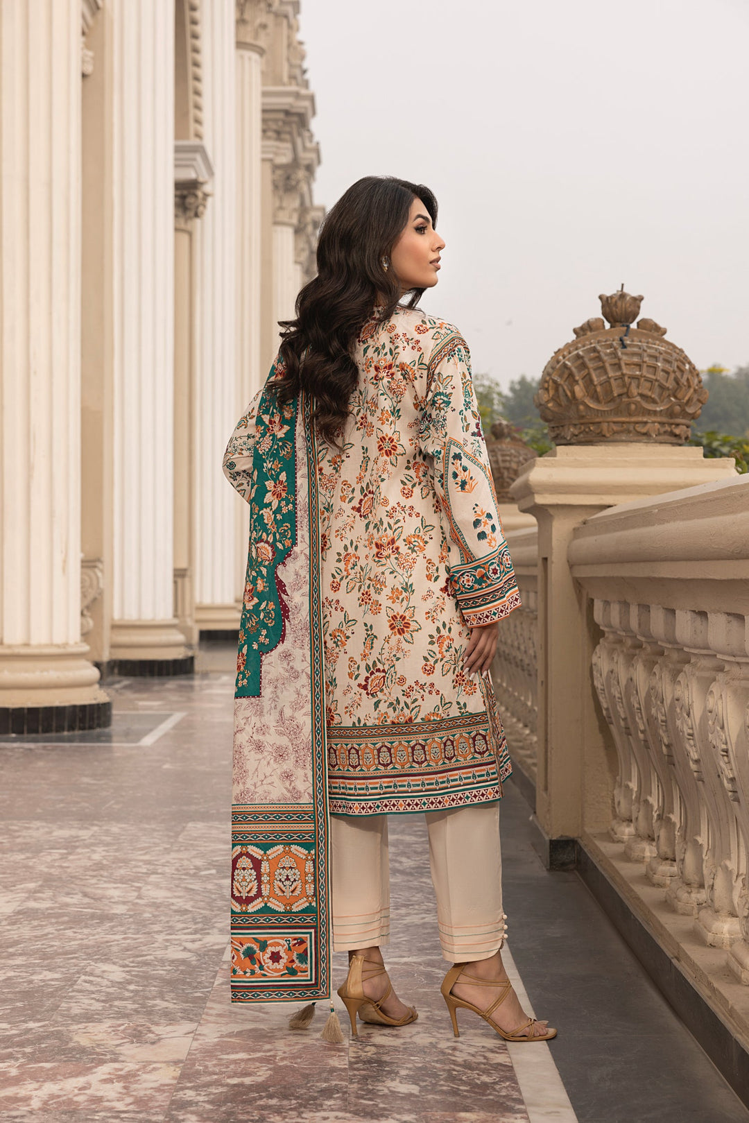 Printed Unstitched 03 Piece