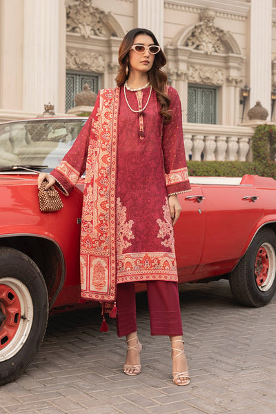 Printed Unstitched 03 Piece