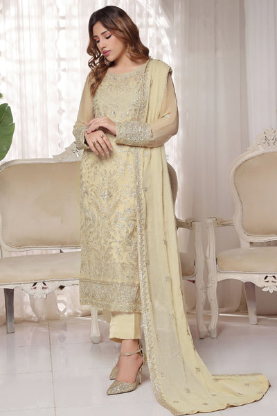 Myra Luxury Embroidered Chiffon 3 Piece