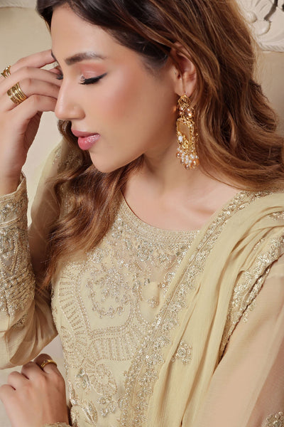 Myra Luxury Embroidered Chiffon 3 Piece