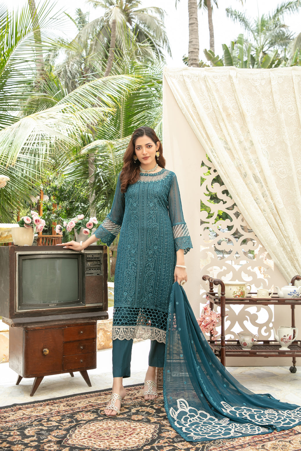 Nuresa Embroidered Fancy Chiffon