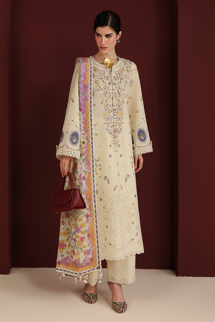 IRIS EMBROIDERED LAWN
