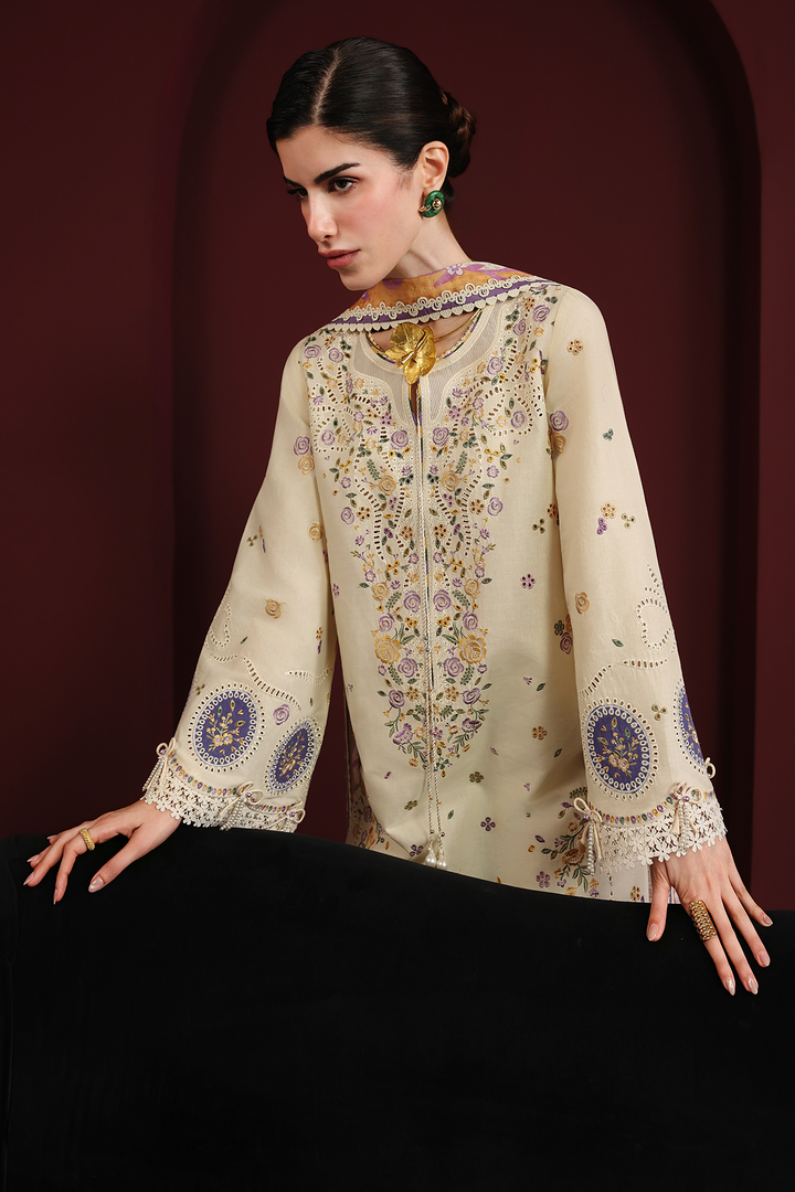 IRIS EMBROIDERED LAWN