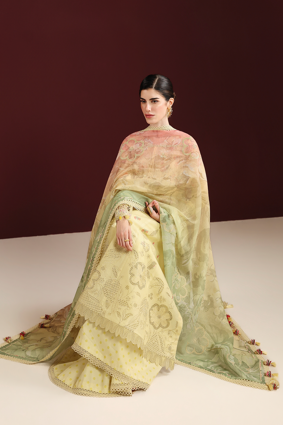 IRIS EMBROIDERED LAWN