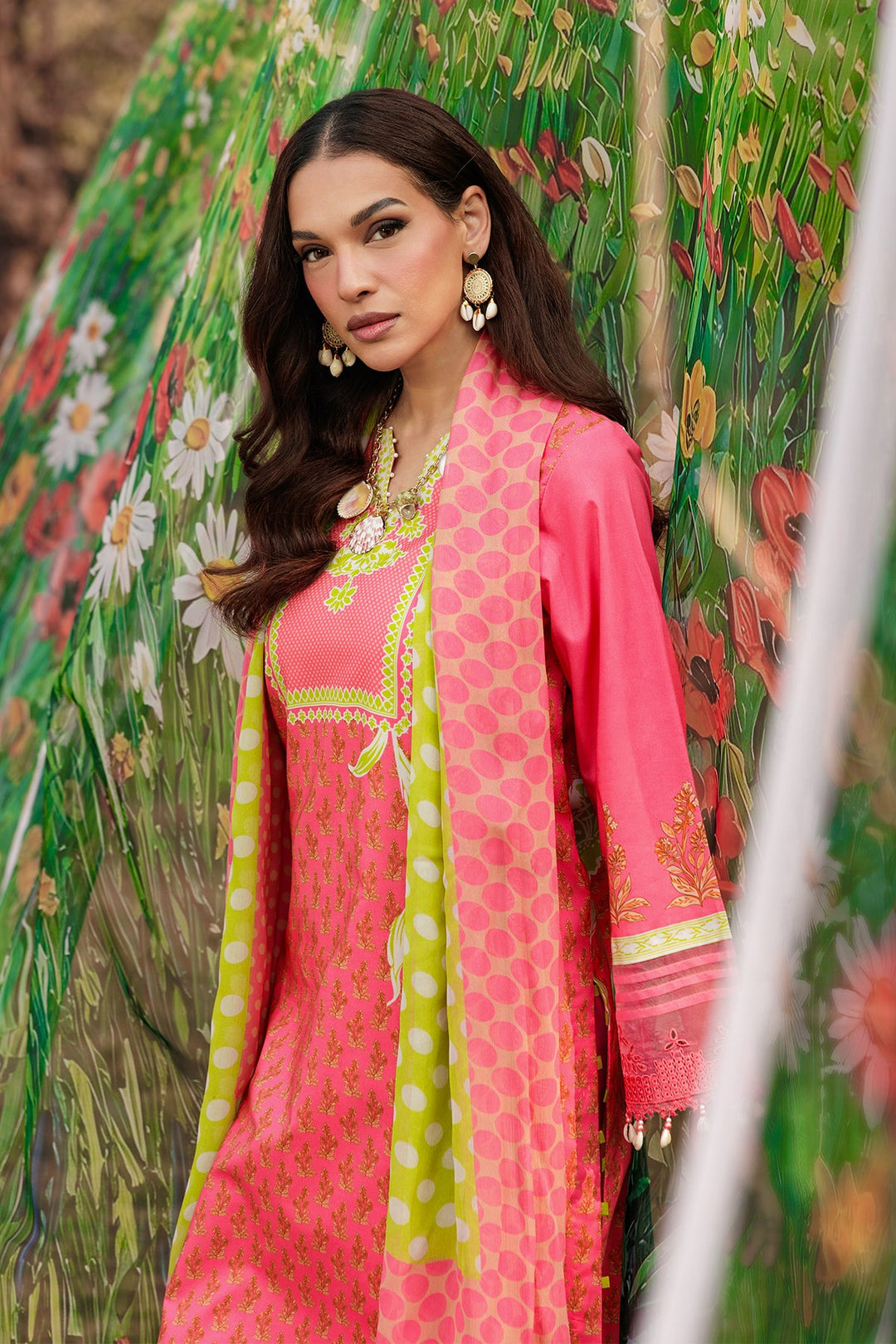 3-PC Unstitched Embroidered Lawn Collection Unstitched