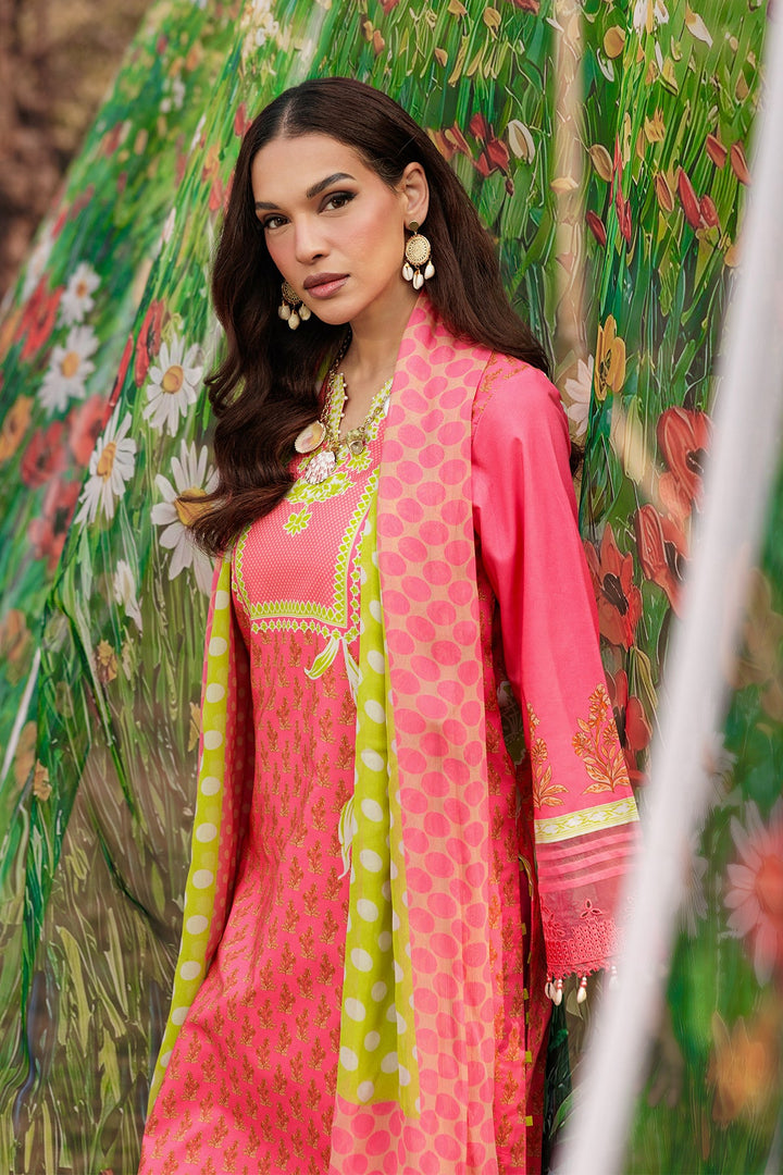 3-PC Unstitched Embroidered Lawn Collection Unstitched