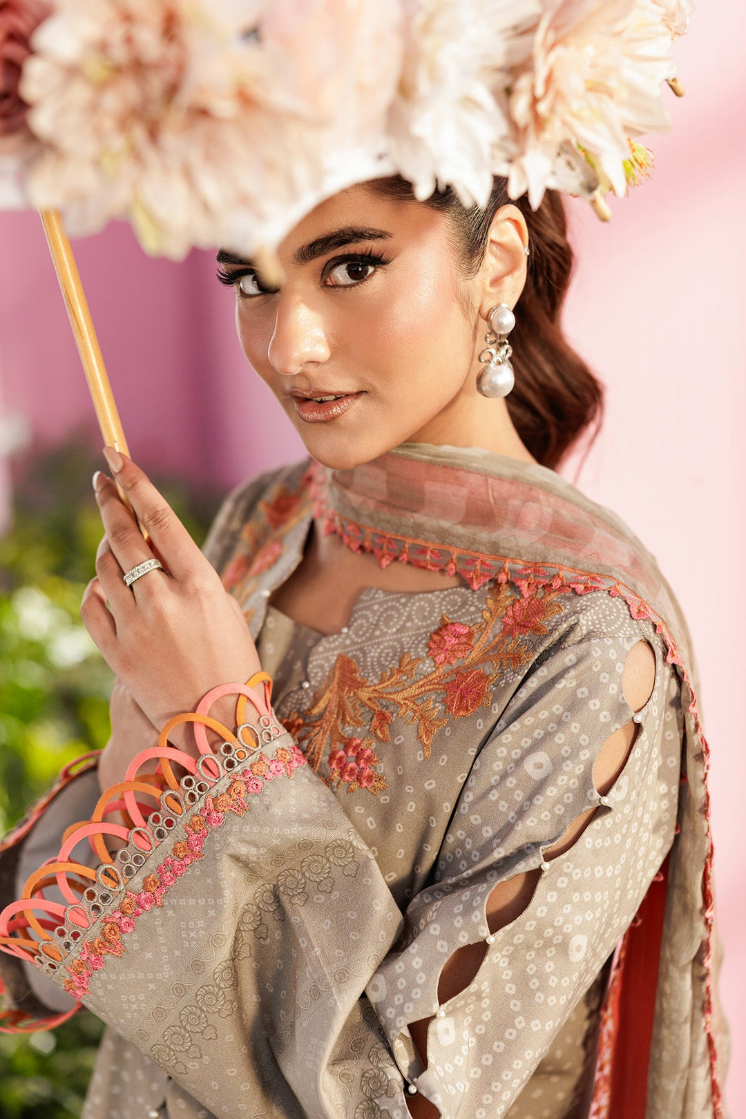 3-PC Unstitched Embroidered Lawn Collection Unstitched
