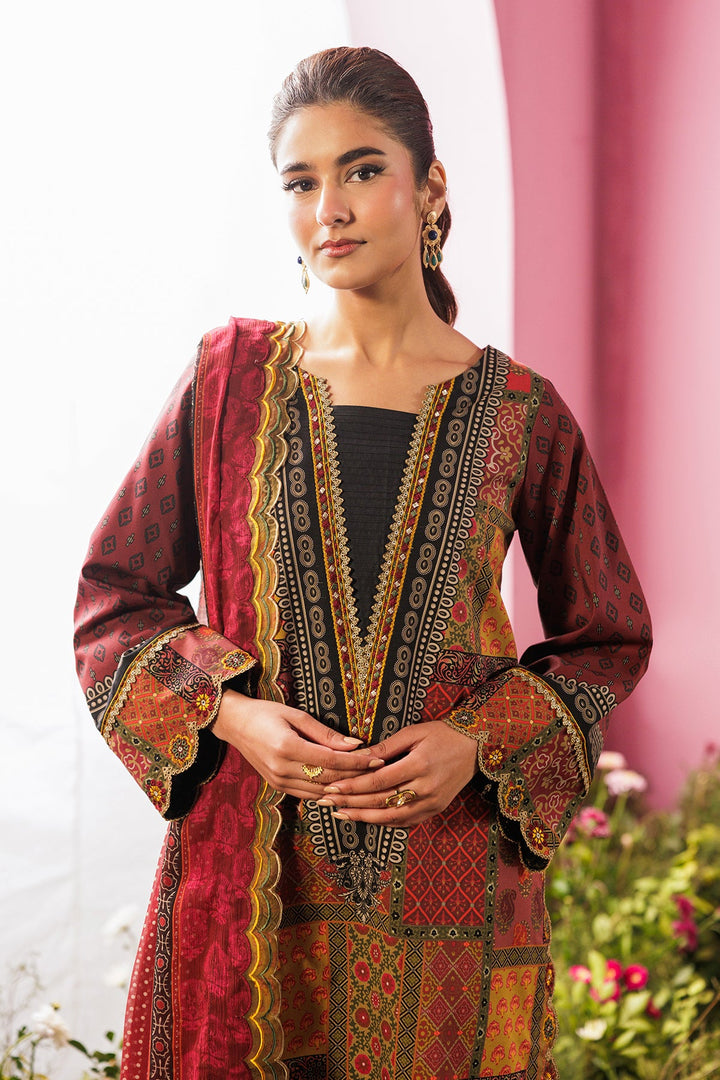 3-PC Unstitched Embroidered Lawn Collection Unstitched
