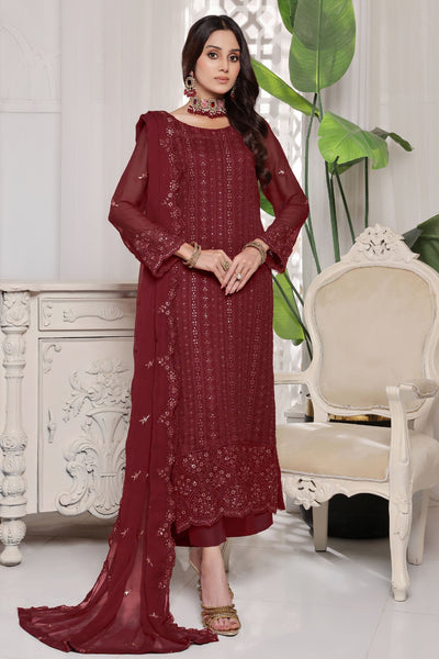 Myra Luxury Embroidered Chiffon 3 Piece