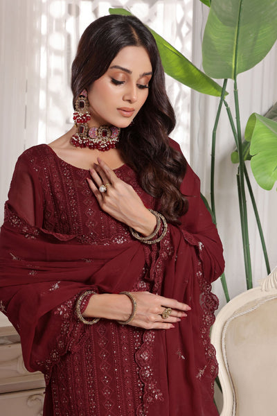 Myra Luxury Embroidered Chiffon 3 Piece