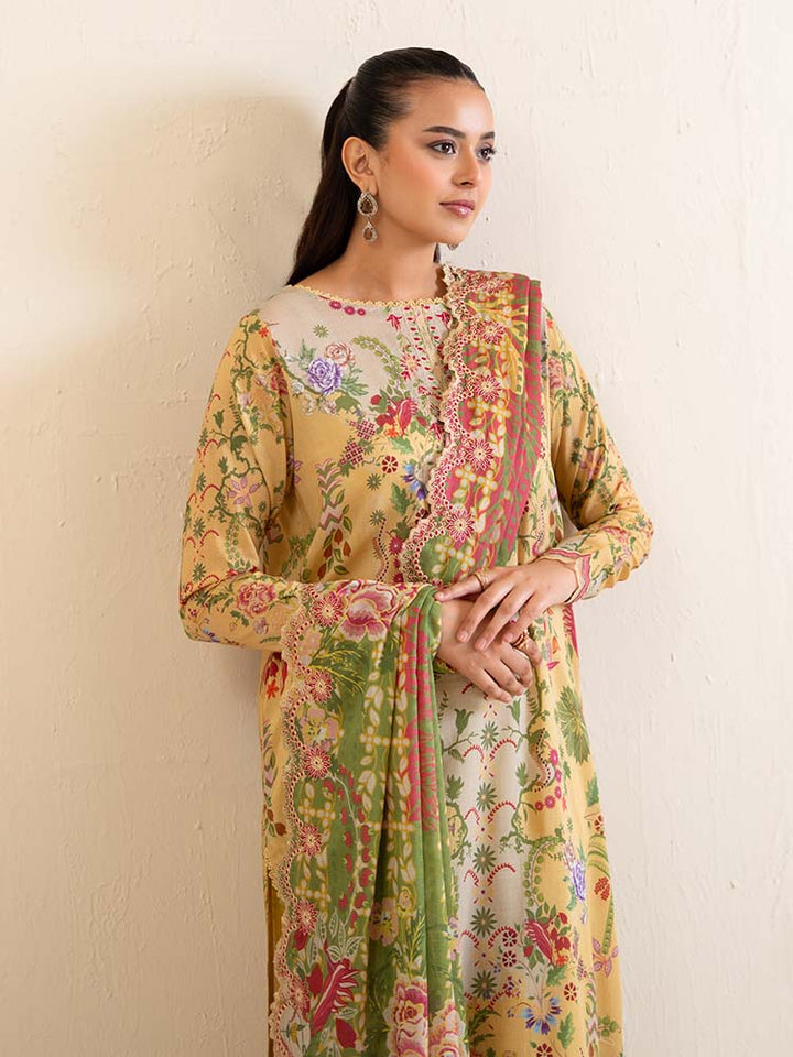 3-Piece Unstitched Embroidered Lawn Suit