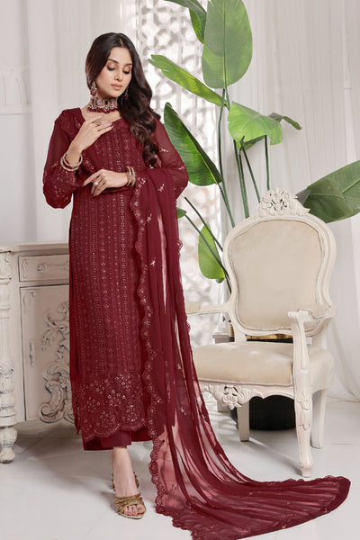Myra Luxury Embroidered Chiffon 3 Piece