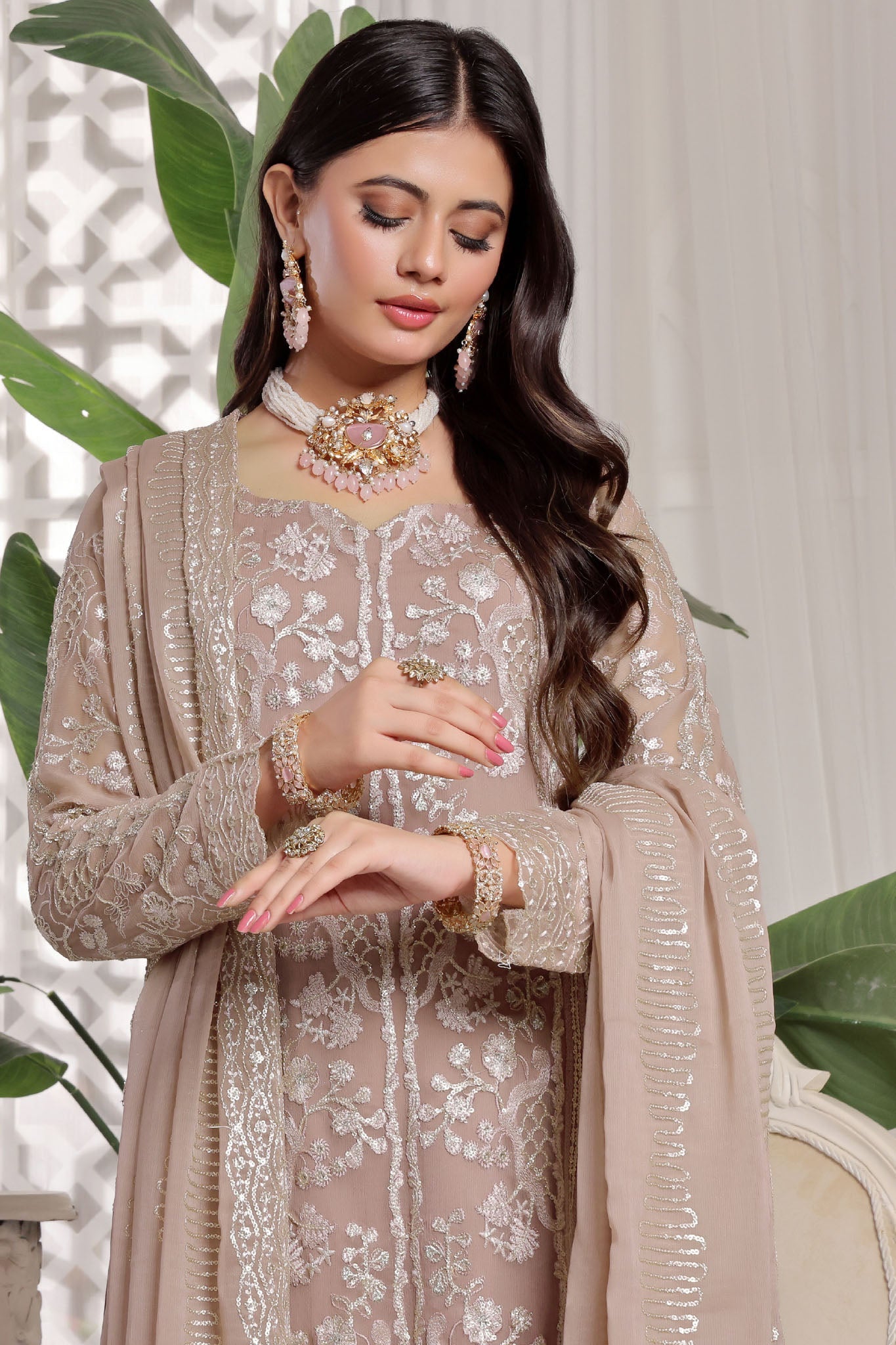 Myra Luxury Embroidered Chiffon 3 Piece