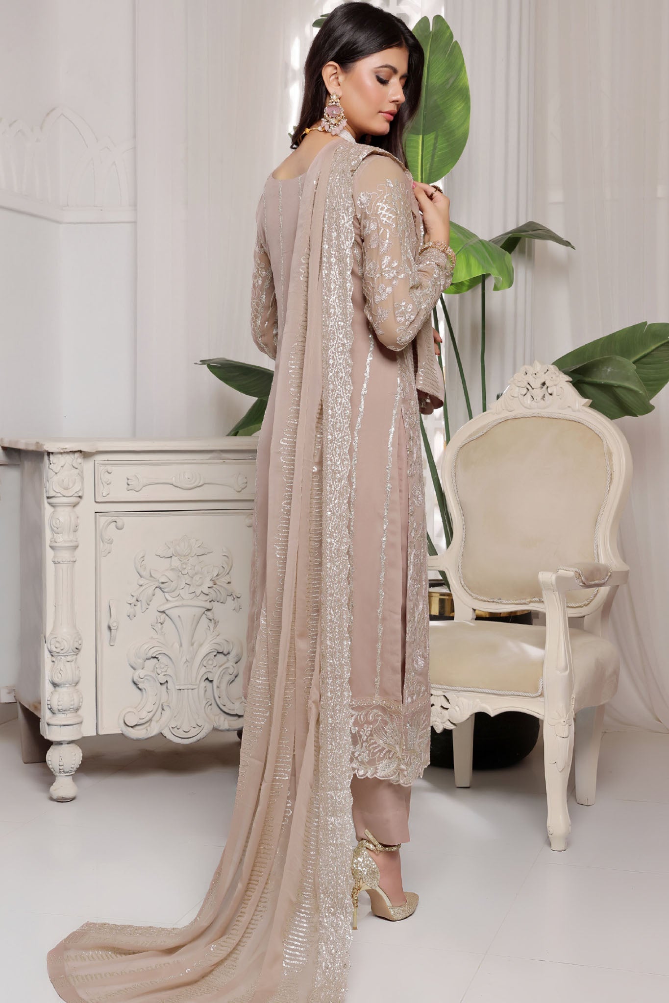 Myra Luxury Embroidered Chiffon 3 Piece