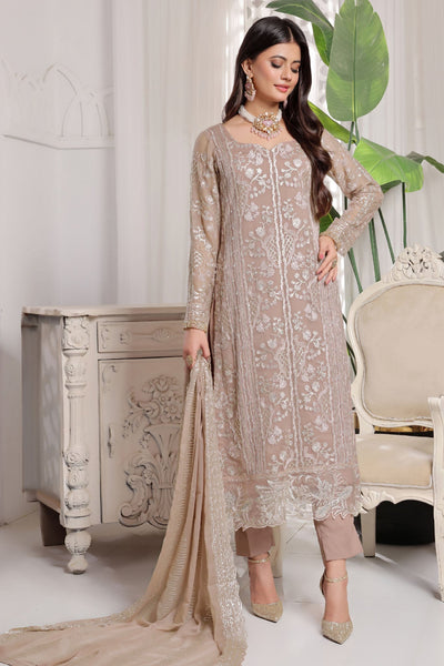 Myra Luxury Embroidered Chiffon 3 Piece