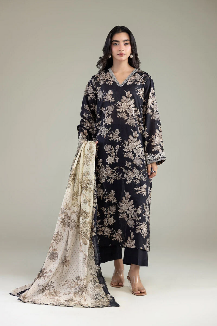 Embroidered | Cambric Fabrics 3 Piece