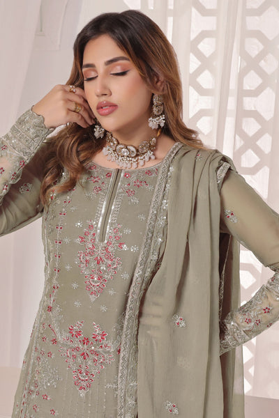 Myra Luxury Embroidered Chiffon 3 Piece