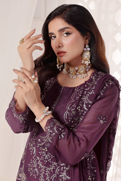 Myra Luxury Embroidered Chiffon 3 Piece
