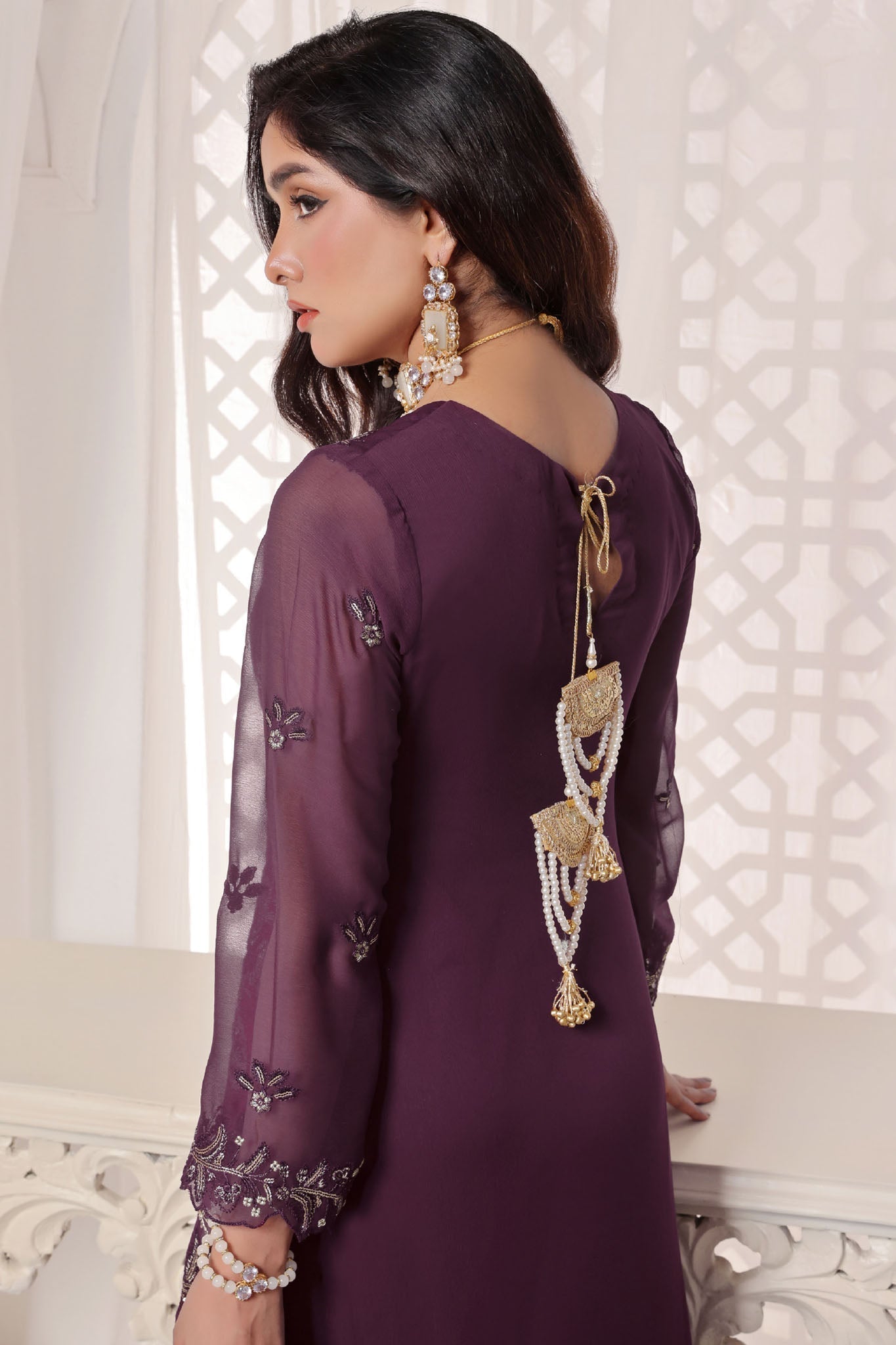 Myra Luxury Embroidered Chiffon 3 Piece
