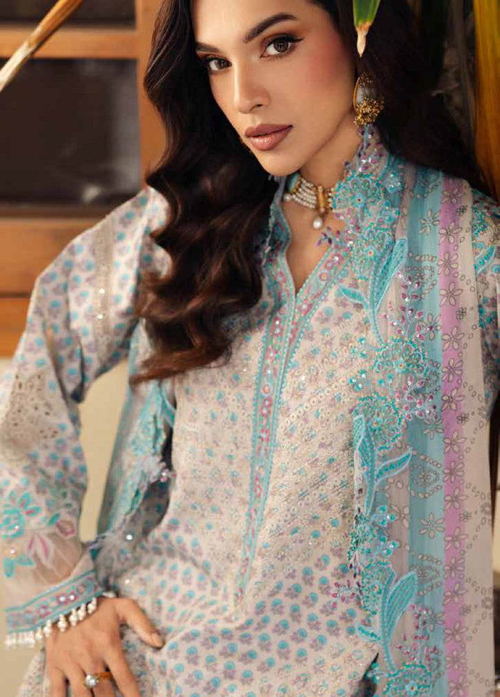 Embroidered Lawn 3 Piece Suit