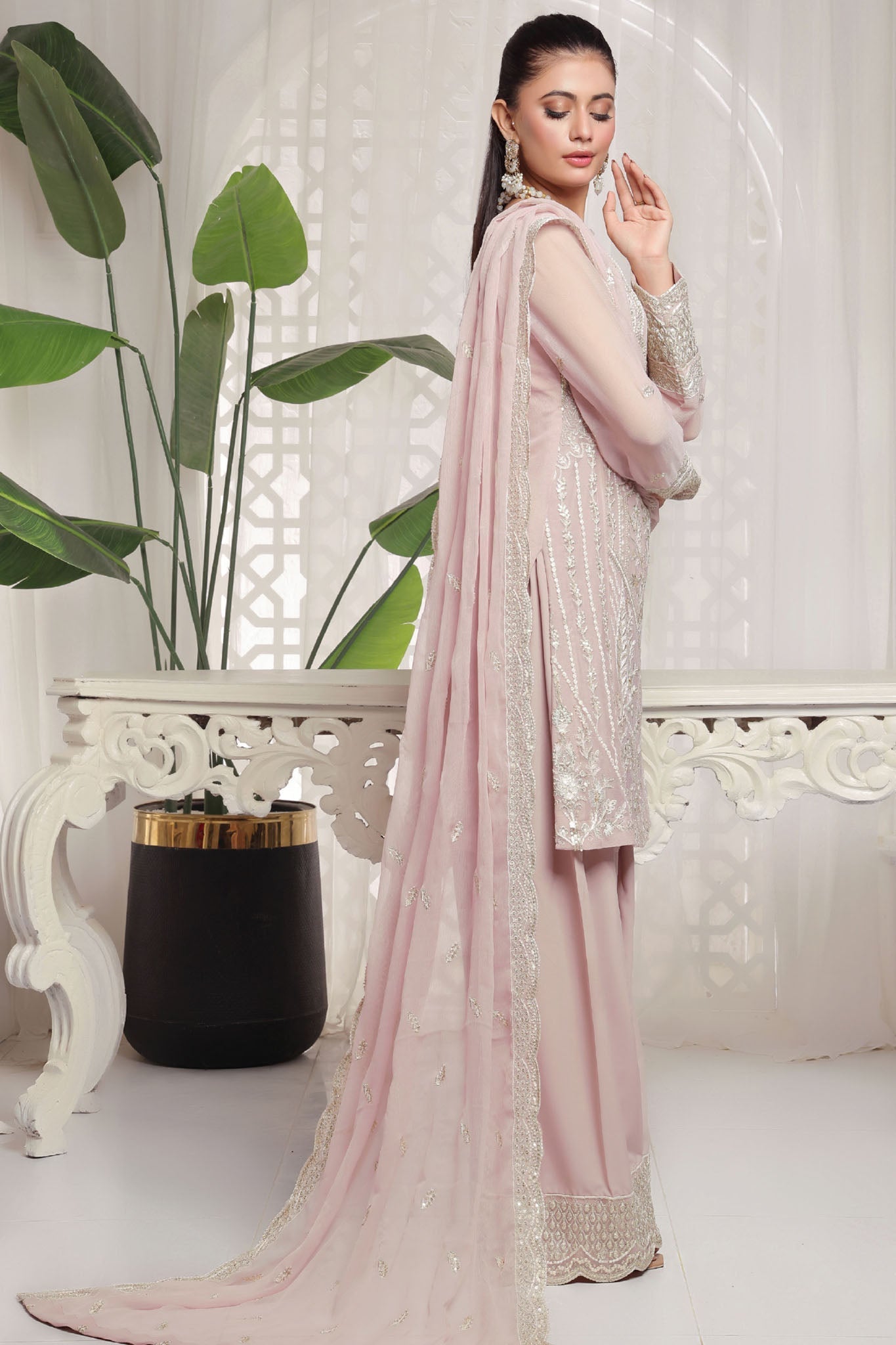 Myra Luxury Embroidered Chiffon 3 Piece