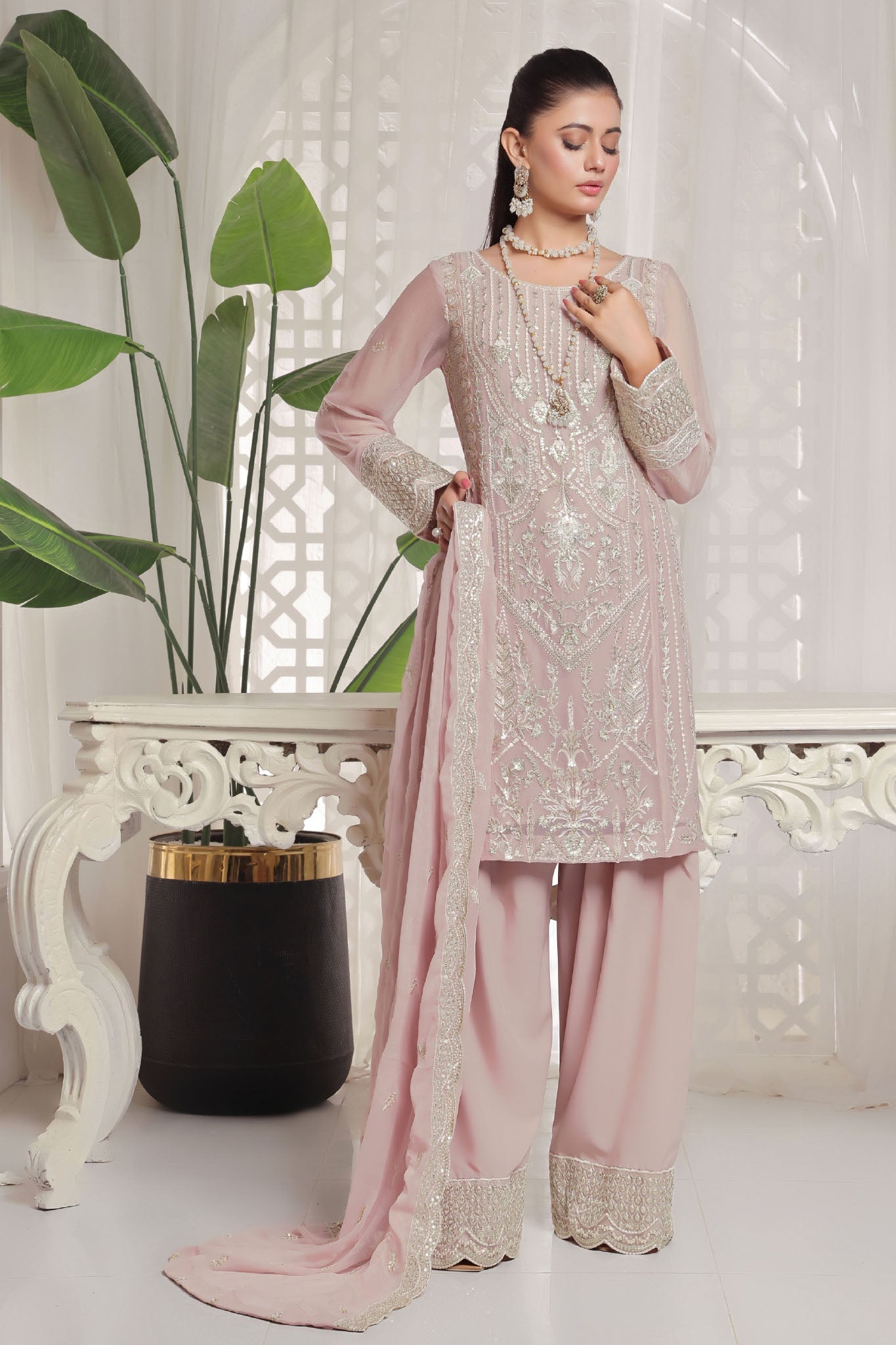 Myra Luxury Embroidered Chiffon 3 Piece