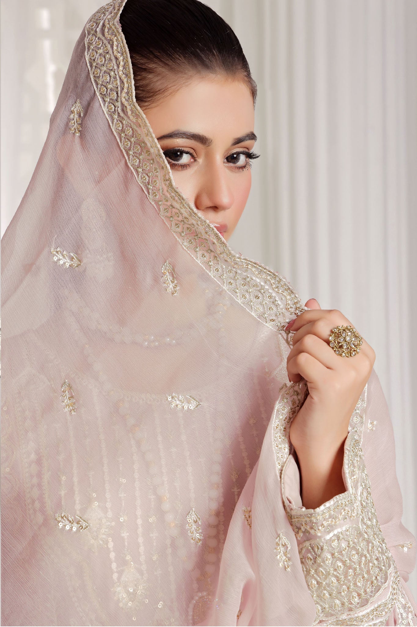 Myra Luxury Embroidered Chiffon 3 Piece