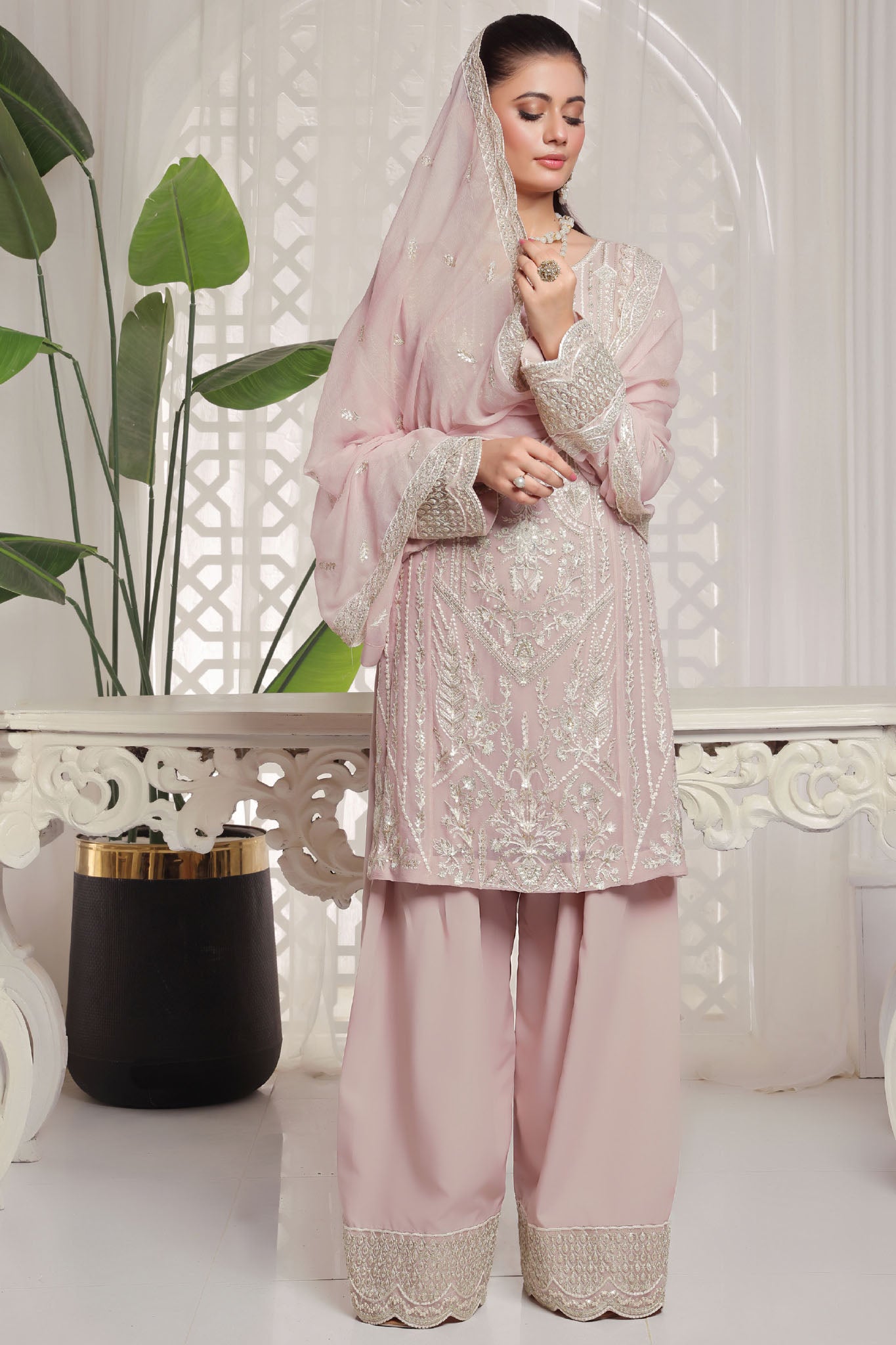 Myra Luxury Embroidered Chiffon 3 Piece