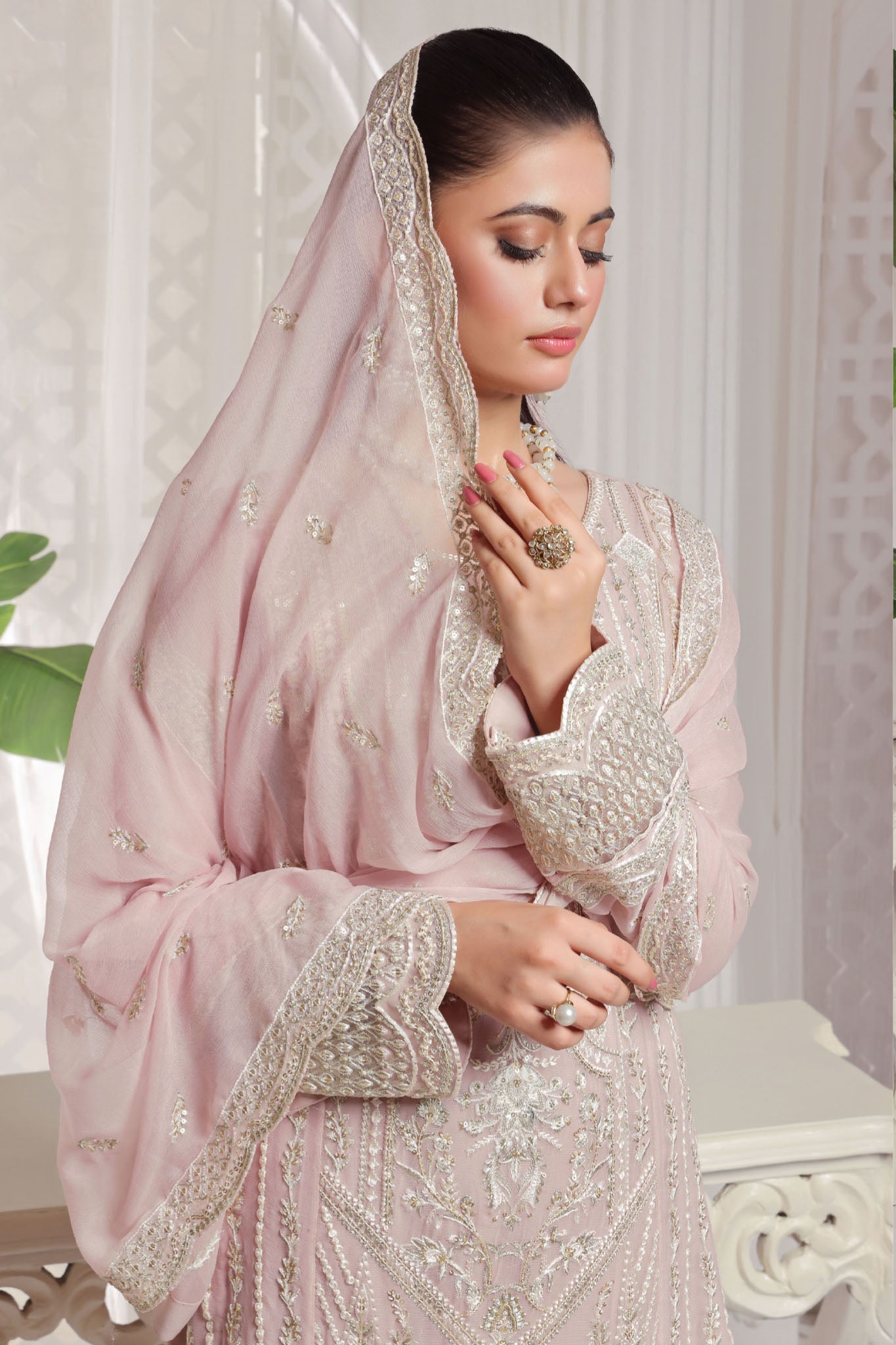 Myra Luxury Embroidered Chiffon 3 Piece