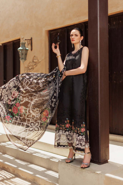 NOOR by SAADIA ASAD  HANDWORK LASERKARI LAWN -D6