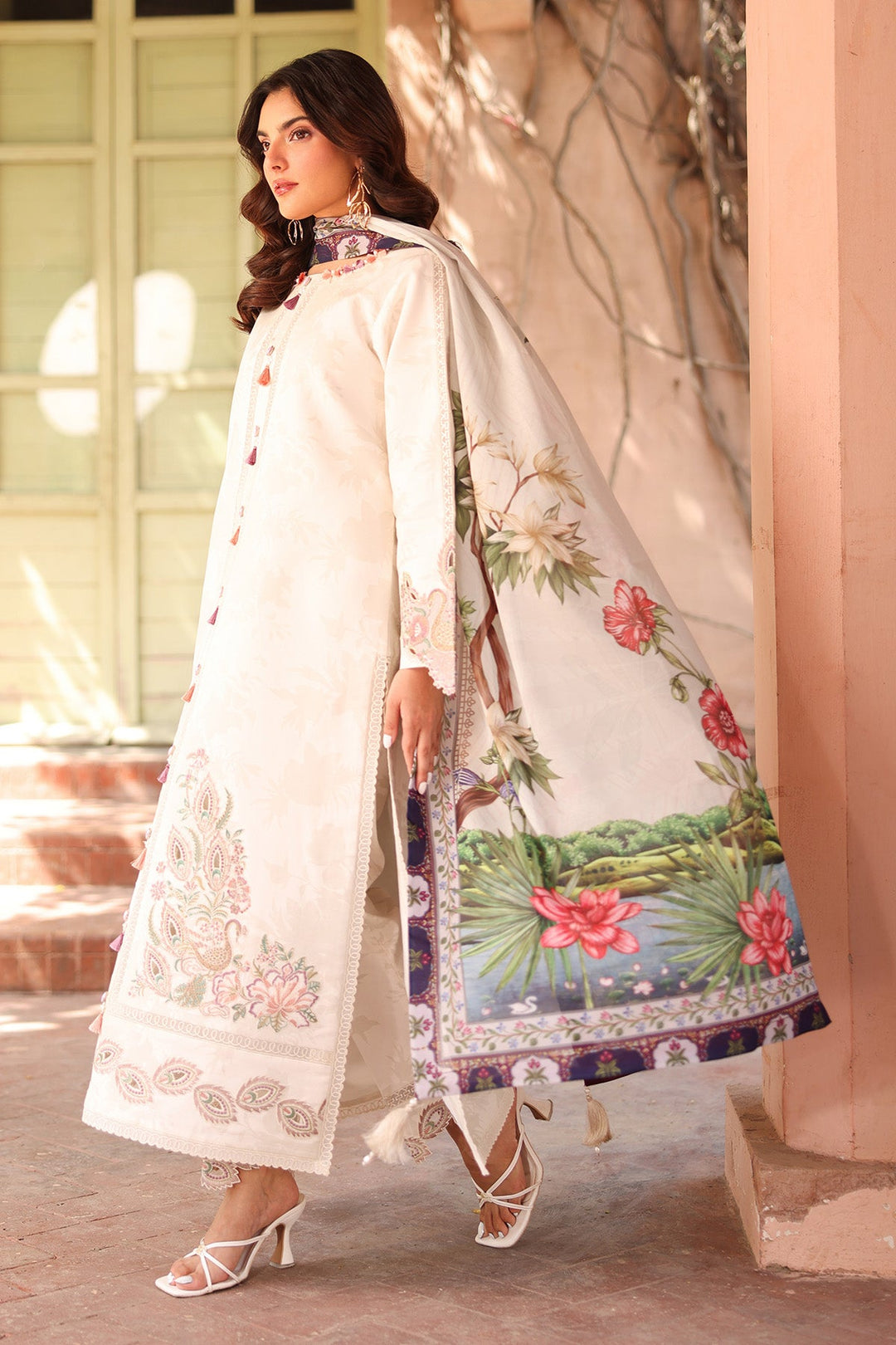 Embroidered Printed Lawn