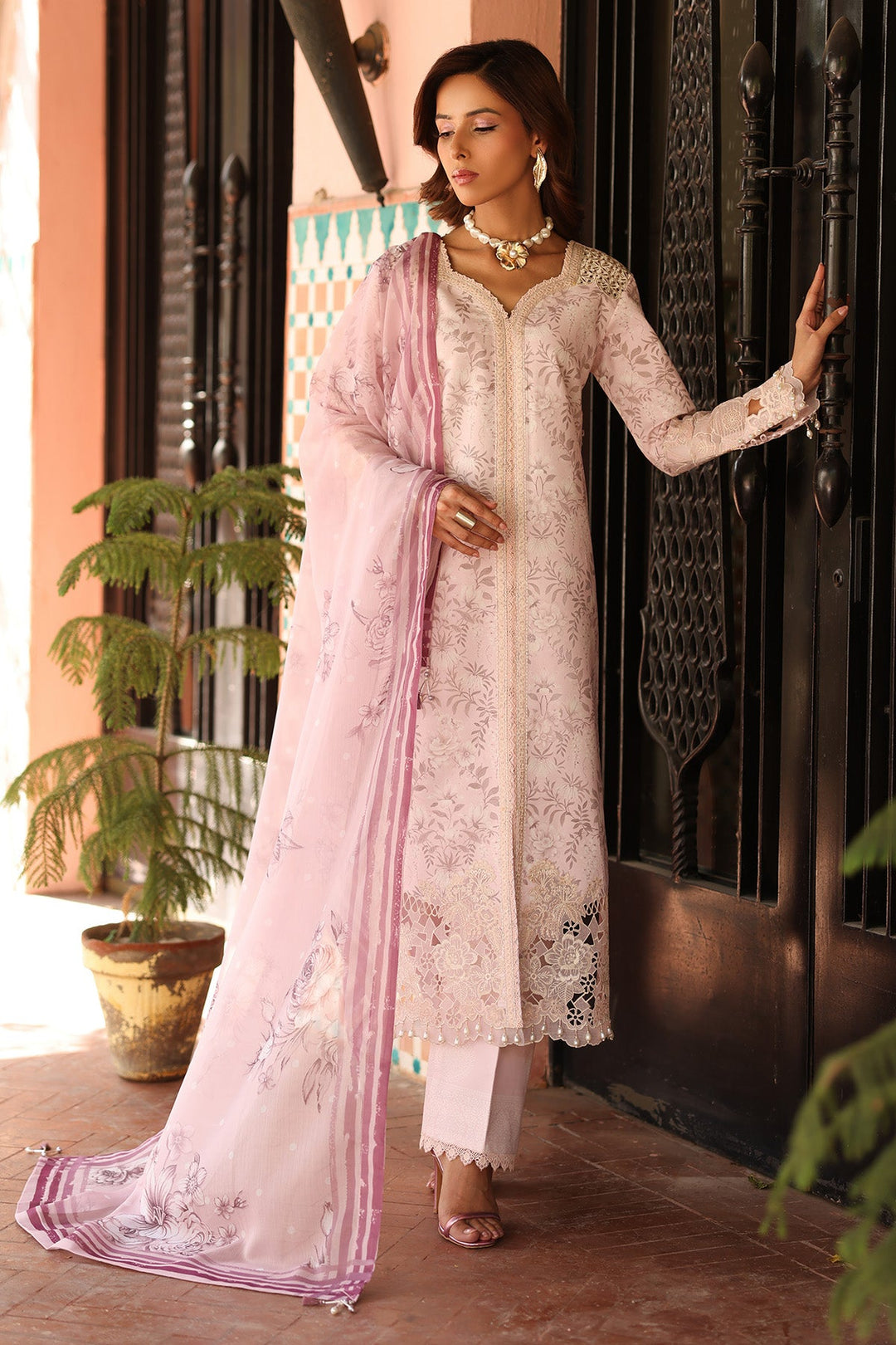 Embroidered Printed Lawn