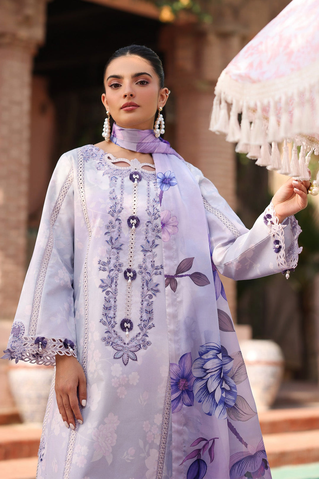 Embroidered Printed Lawn