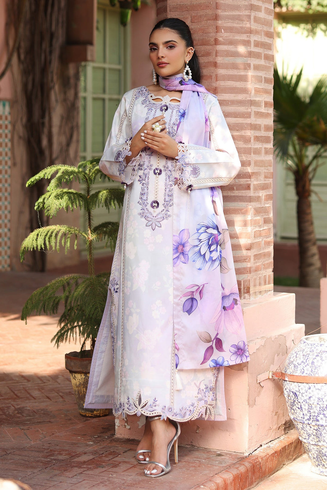 Embroidered Printed Lawn