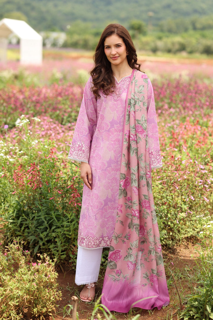 Printed  Unstitched Lawn 3 Pc
