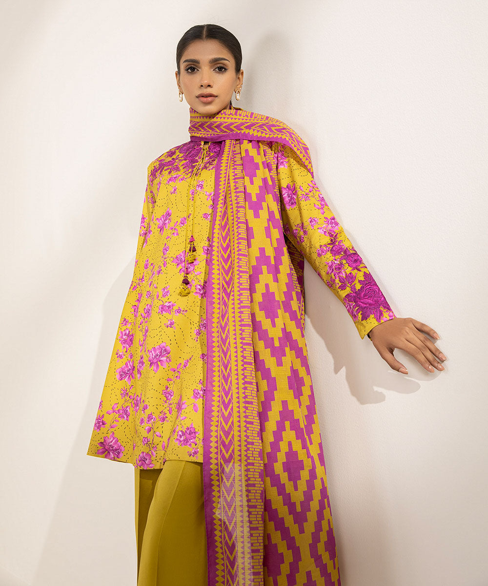 SAPPHIRE-2 PIECE - EMBROIDERED LAWN SUIT