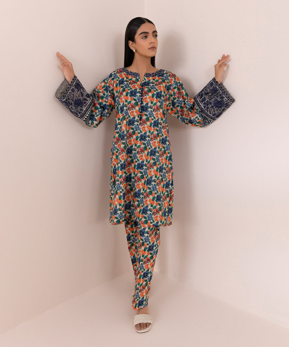 SAPPHIRE 0U2TEDY24V46 Printed Lawn Suit