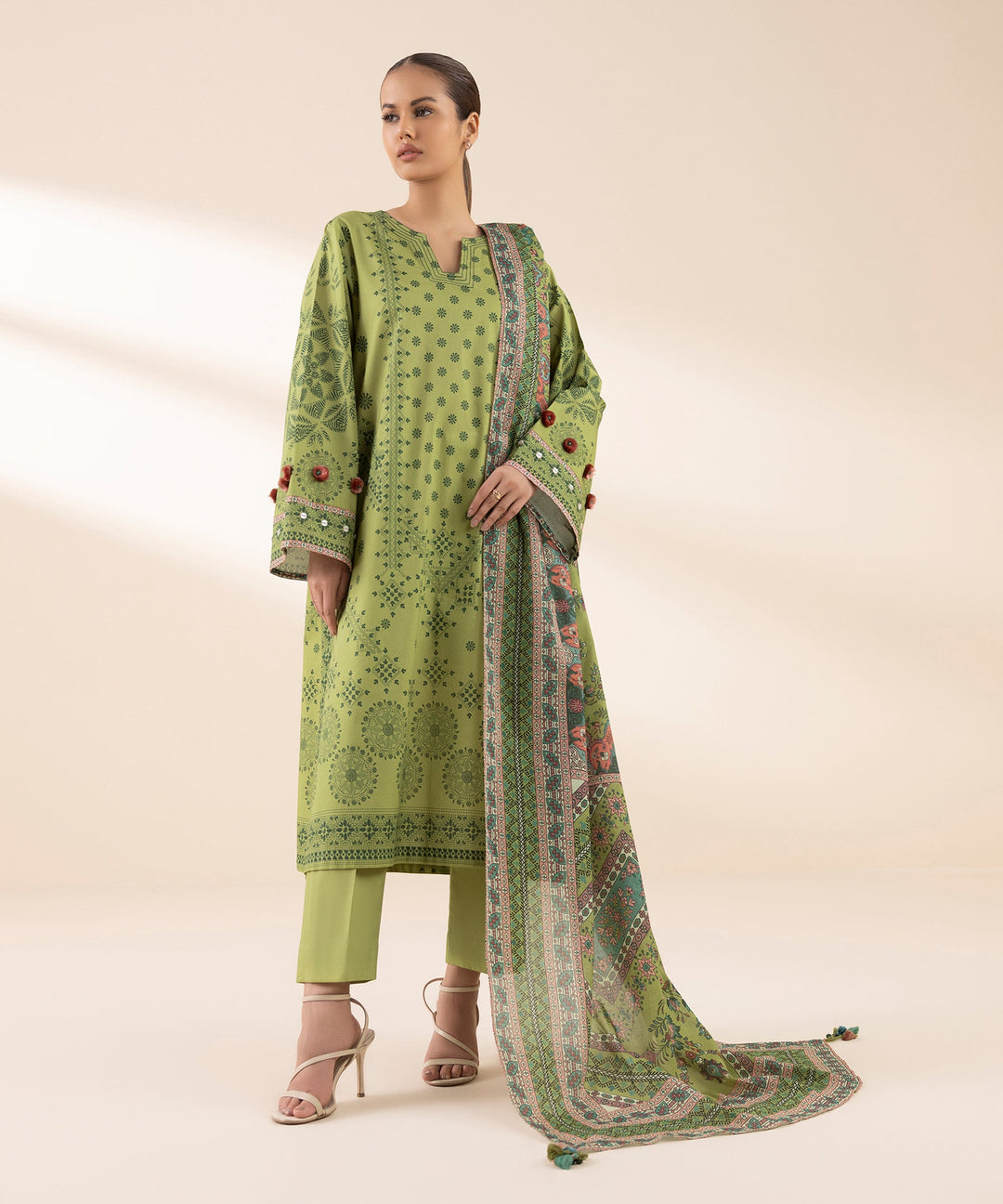 3 Piece - Printed Lawn Suit