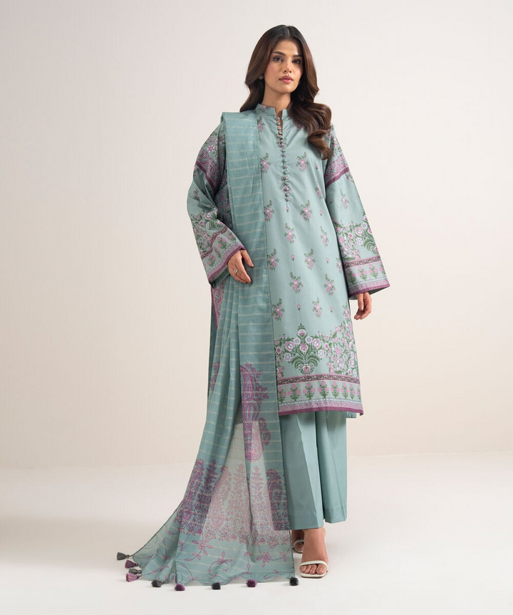 2-Piece Embroidered Lawn Suit